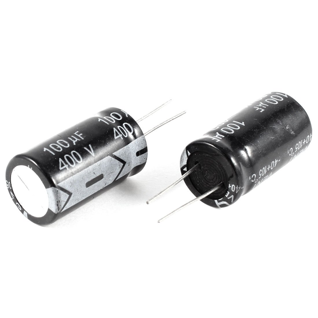 Sourcingmap Condensateurs électrolytiques 100uF 400V lot 2