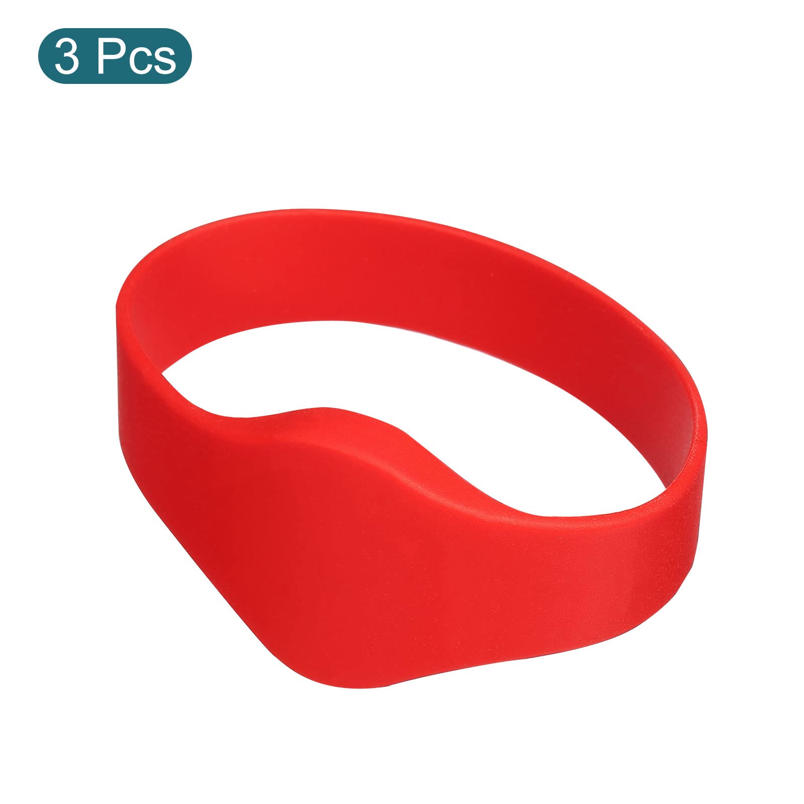 Sourcing Map Electronics bracelet RFID 13,56 MHz rouge lot de 3