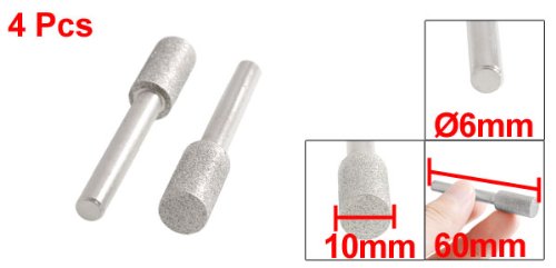 Sourcingmap Industrial pointe diamant cylindrique 10 mm lot 4
