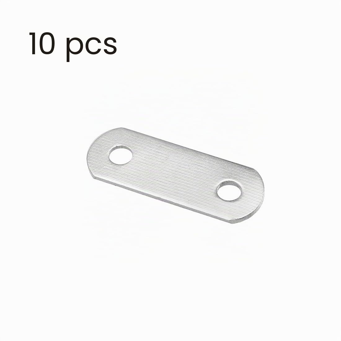 Sourcingmap plaque connecteur plat 22 mm inox lot 10
