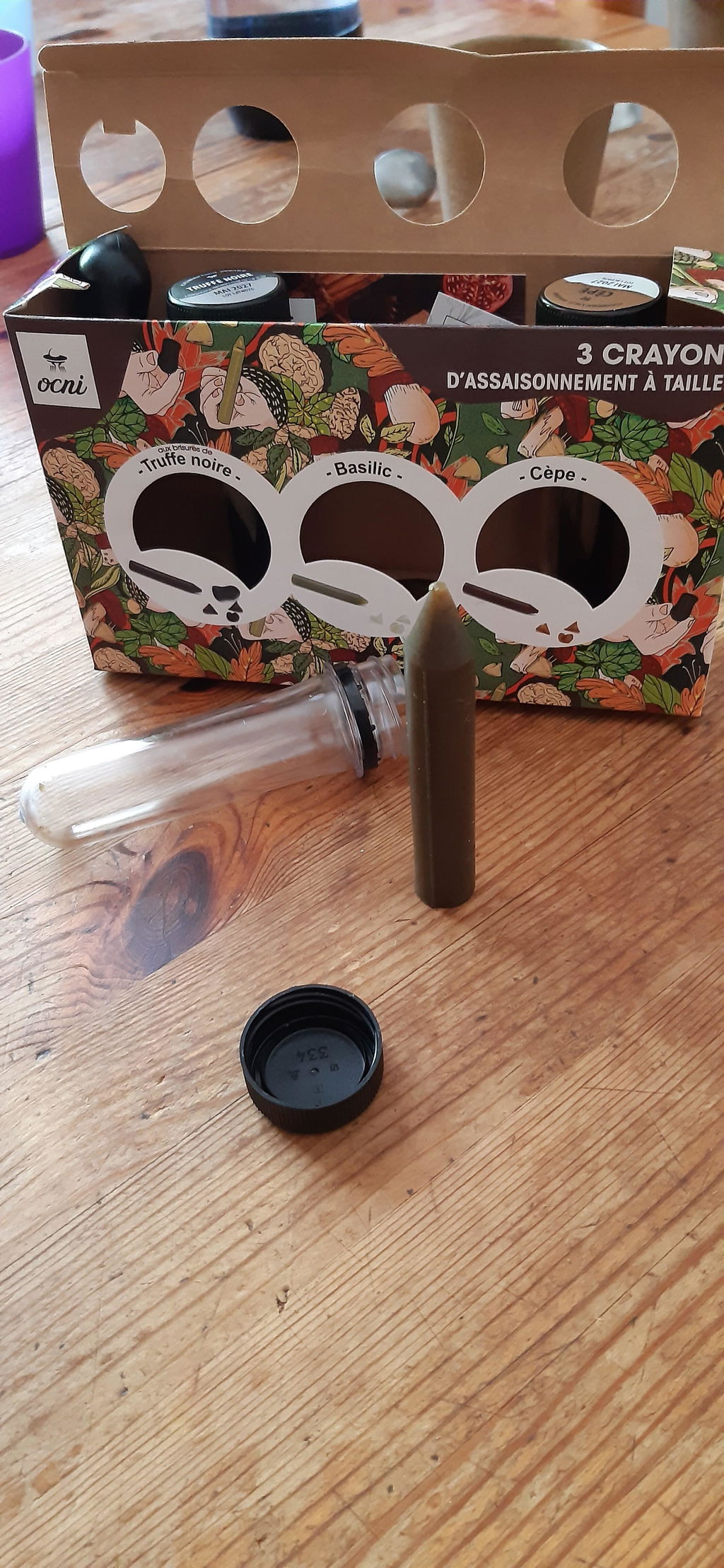 OCNI Coffrets 3 crayons Festive Feast Basilic Truffe Cèpe