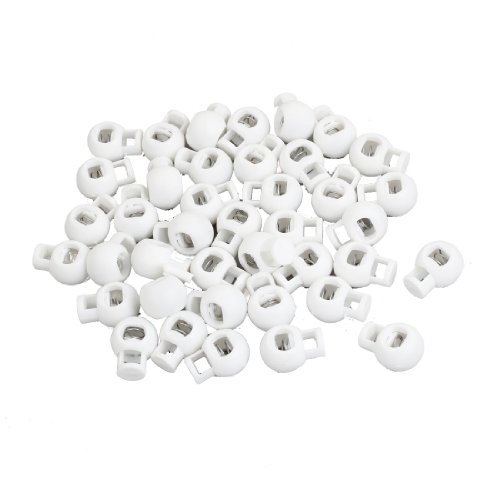 SOURCINGMAP Home & Garden bloqueur cordon blanc 7mm lot 40