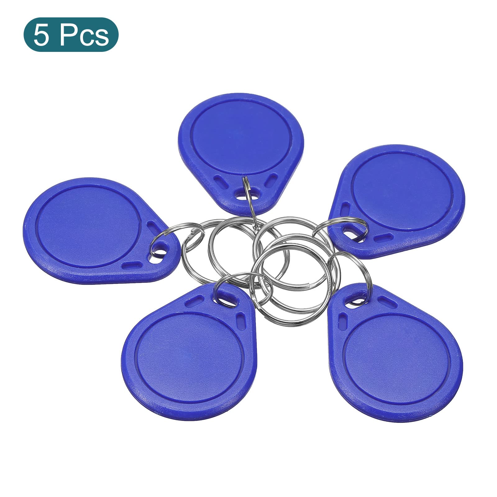 sourcing map UID porte-cles RFID 13,56 MHz bleu x5 copiable