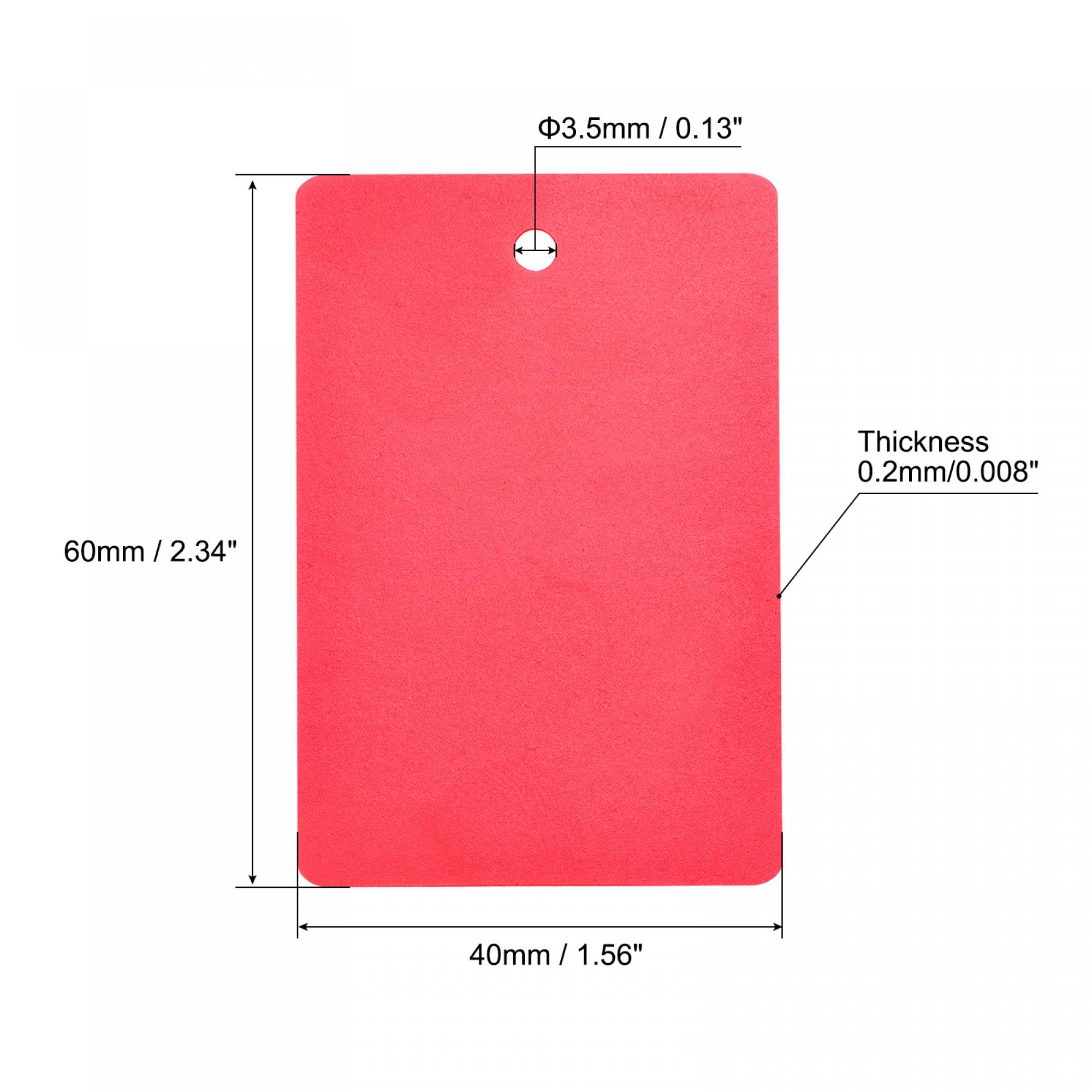 Sourcingmap Étiquettes Plastique PVC 40x60mm 6 Couleurs 150Pcs