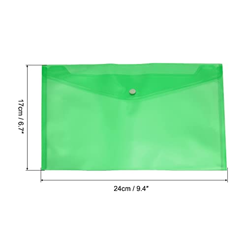 sourcing map chemise A5 verte lot 12 plastique PP
