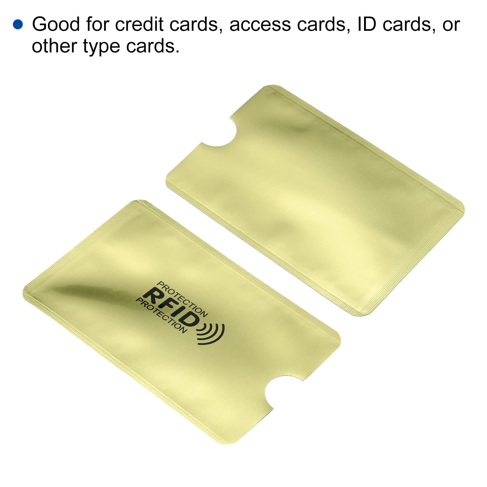 sourcing map Étui carte RFID jaune lot de 20