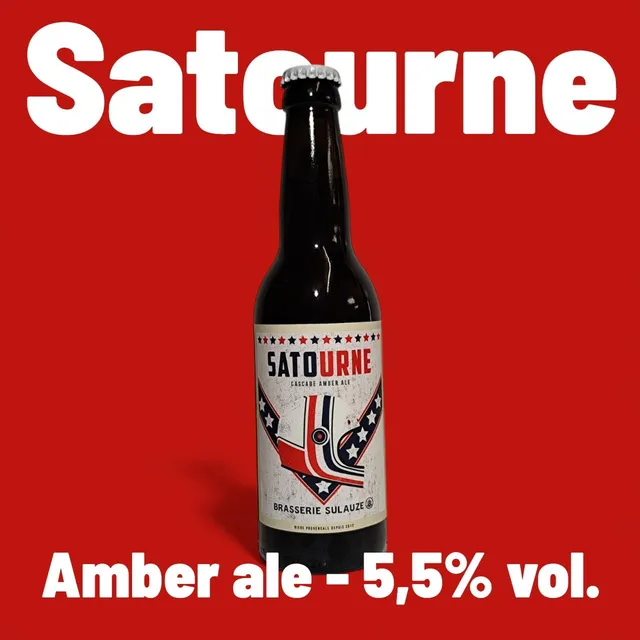 Brasserie de Sulauze Satourne Amber Ale Bière Ambrée Bio Caramel