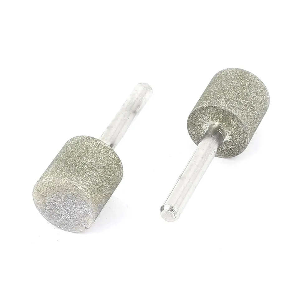 sourcingmap Embout Diamanté Cylindrique 20mm Queue 6mm Lot 2