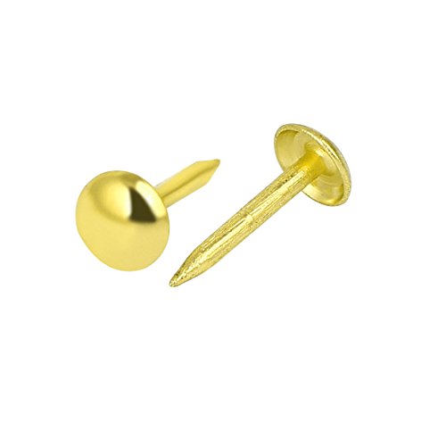 sourcing map Clou Tapissier 6x14mm Clou Doré 300pcs