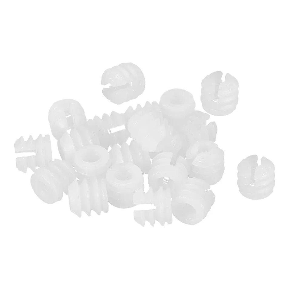 sourcing map Ecrou insert meuble nylon M6 lot 24