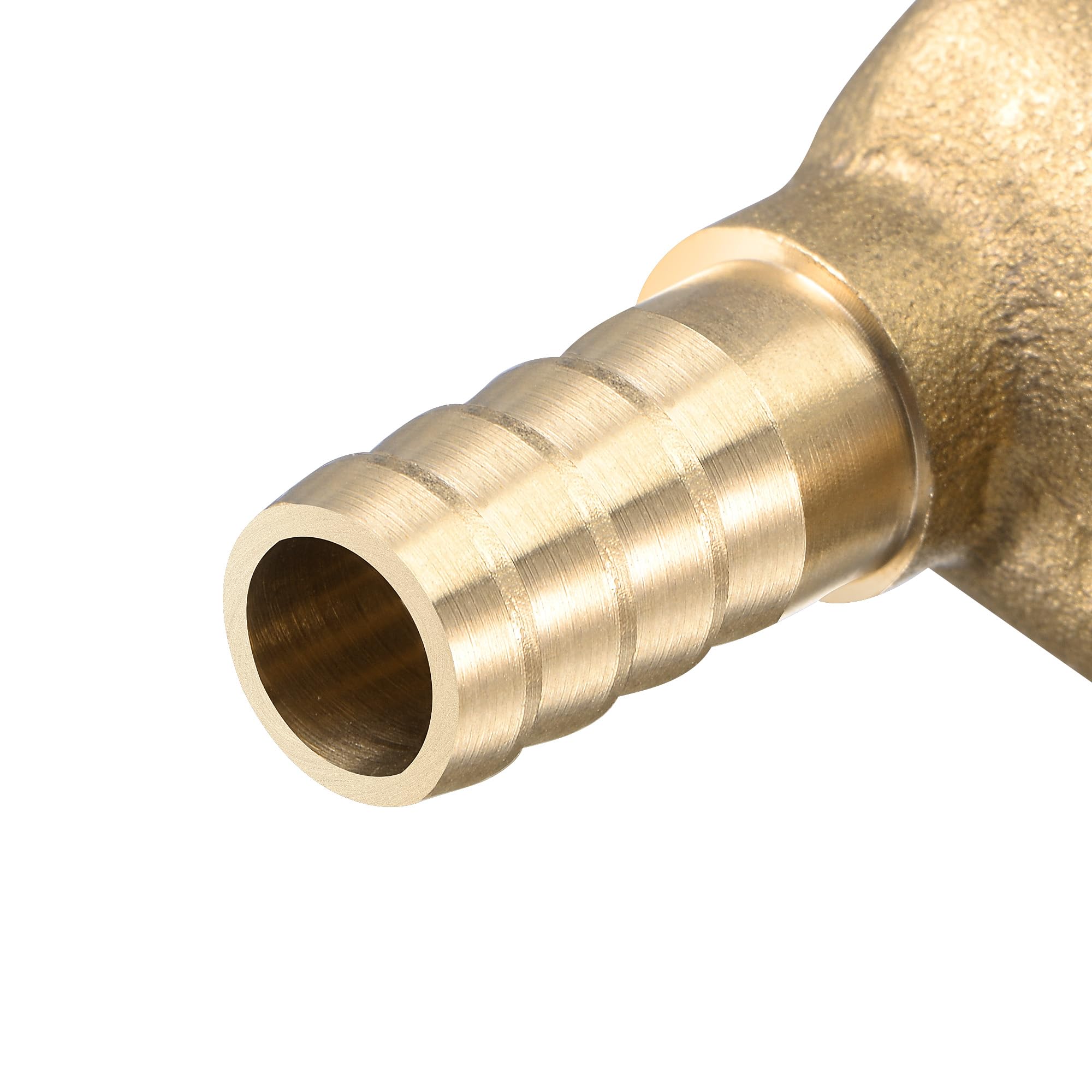 Sourcing Map Raccord Cannelé Laiton Coudé 8mm G1/2 Femelle