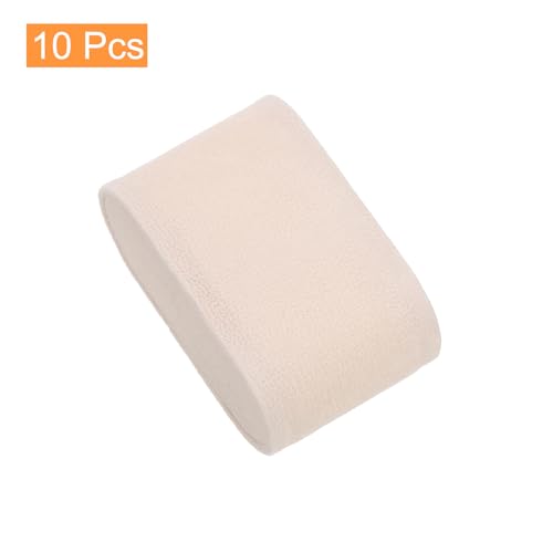 Sourcing Map Lot 10 coussins montre flanelle beige 73mm