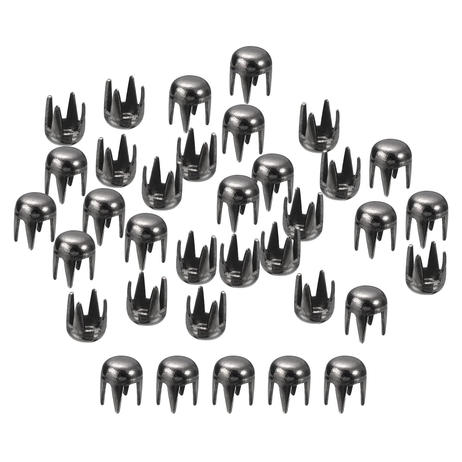 sourcing map Home & Garden clous dôme métal 3mm noir lot 100 laiton