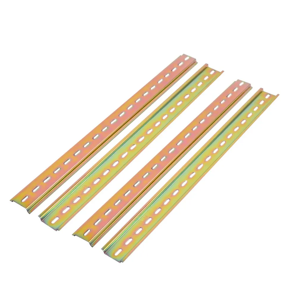 Sourcingmap rail DIN 400 mm métal lot de 4